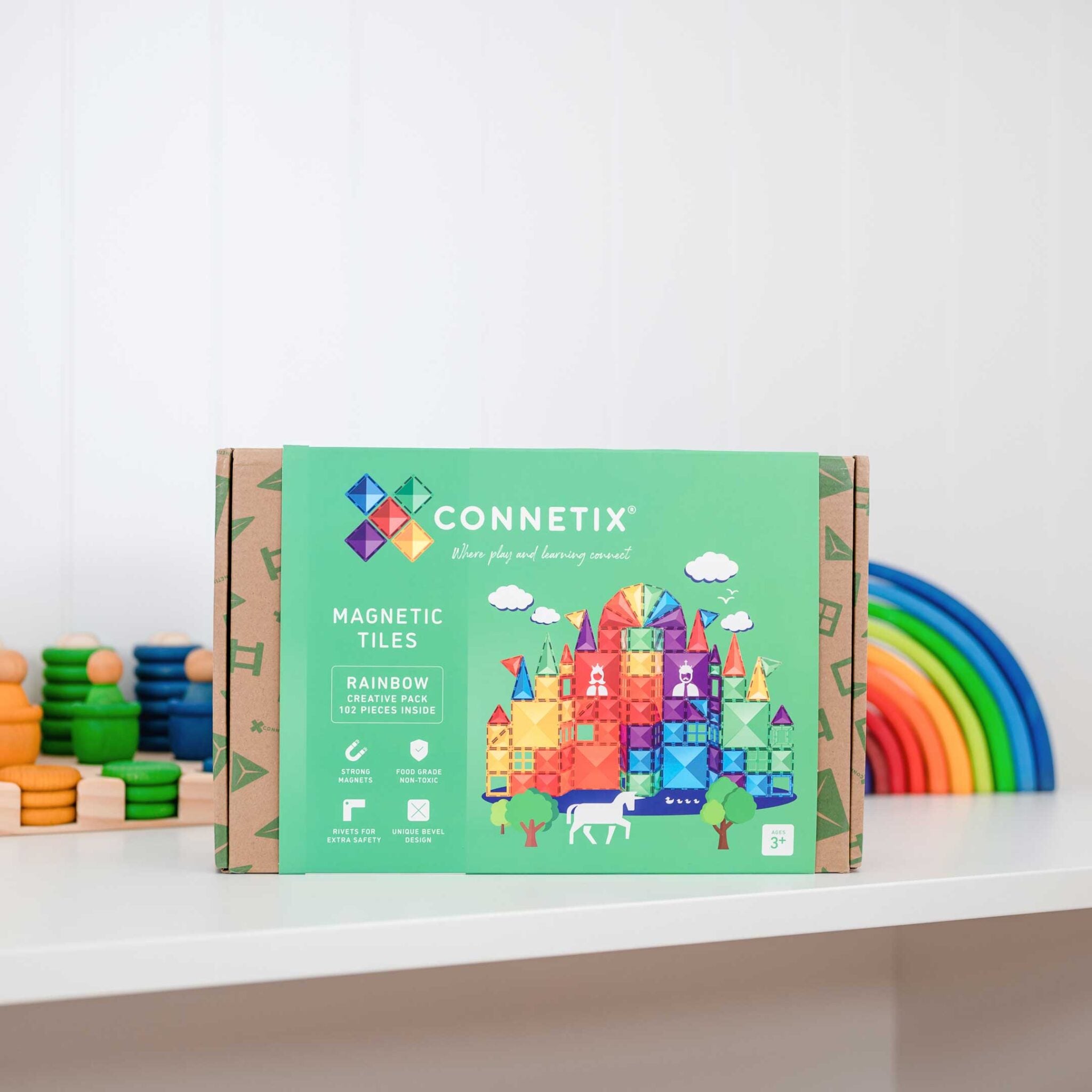 Connetix |Rainbow Rectangle Pack 18Pc
